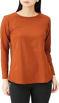 お値下げ＊PERMANENTE カットソー 長袖 オレンジ 2 M Amazon | [ダンスキン] ALL DAY ACTIVE L/S TEE テラコッタ